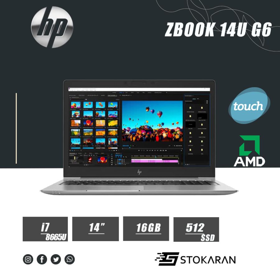 لپ تاپ استوک HP ZBOOK 14U G6 پردازنده i7