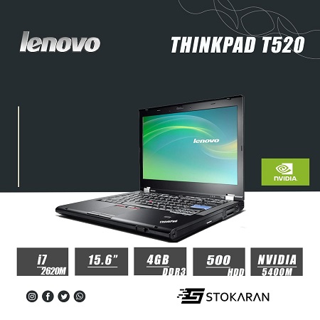لپ تاپ استوک Lenovo ThinkPad T520 i7
